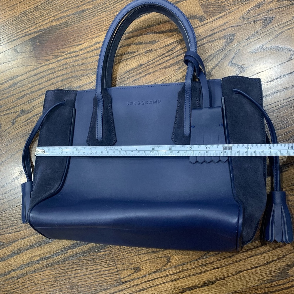 Good Condition Longchamp Penelope Fantaisie Small Tote Bag Navy Blue - Picture 16 of 16